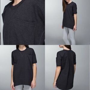 Lululemon Mudra Sweatshirt heathered dark gray size 8